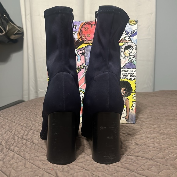 Jeffrey Campbell navy neoprene ankle bootie - siren - Picture 5 of 7